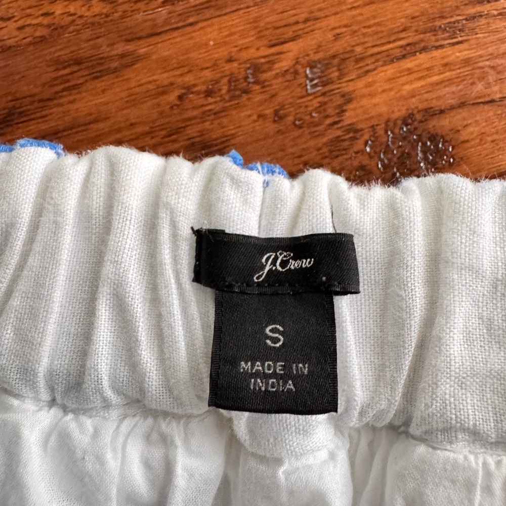 J Crew Ruffle Embroidery White Dress - Picture 6 of 13